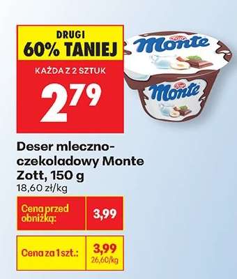 Deser mleczno czekoladowy Monte Zott 150 g