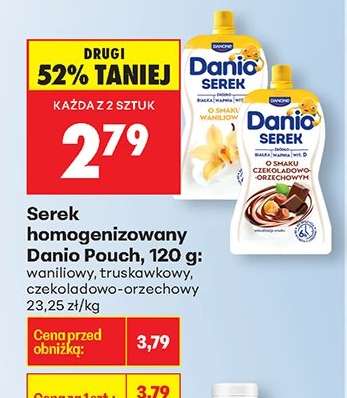 Serek homogenizowany Danio Pouch, 120 g