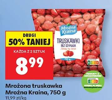 Mrożona truskawka Mrożna Kraina, 750 g