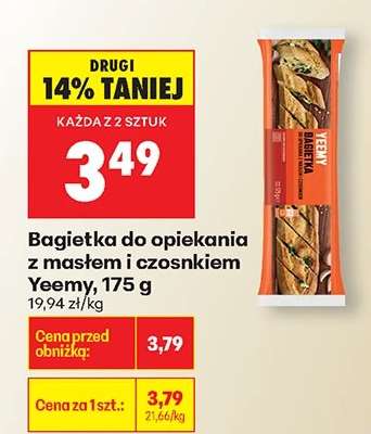 Bagietka do opiekania z masłem i czosnkiem Yeemy, 175 g