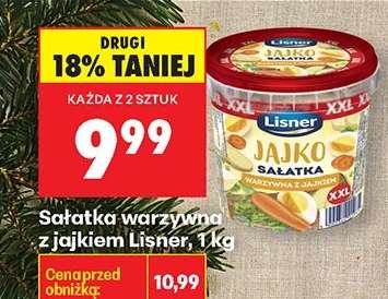 Sałatka warzywna z jajkiem Lisner, 1 kg