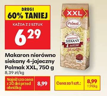 Makaron nierówno siekany 4 - jajeczny Polmak XXL 750 g