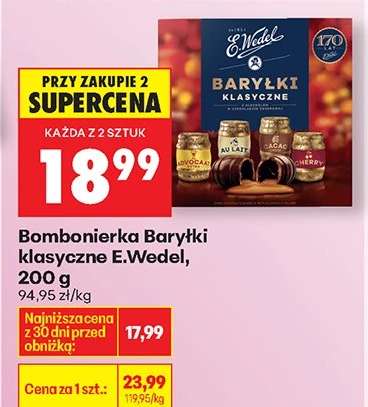 Bombonierka Baryłki klasyczne E.Wedel, 200 g