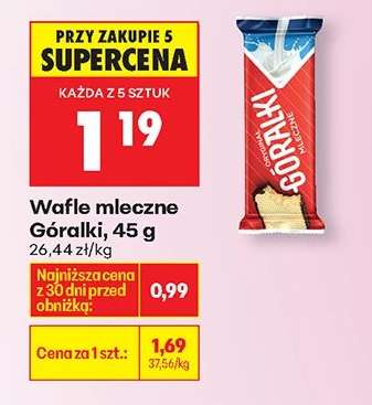 Wafle mleczne Góralki 45 g