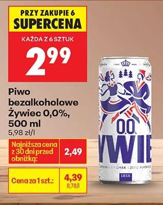 Piwo bezalkoholowe Żywiec 0,0 500 ml