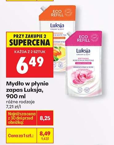 Mydło w płynie zapas Luksja 900 ml