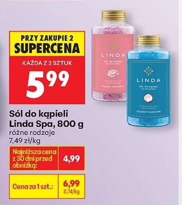 Sól do kąpieli Linda Spa, 800 g