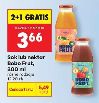 Sok lub nektar Bobo Frut, 300 ml