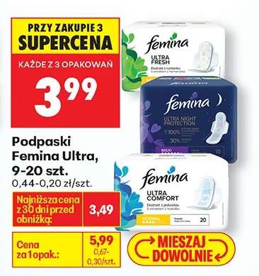 Podpaski Femina Ultra, 9-20 szt.