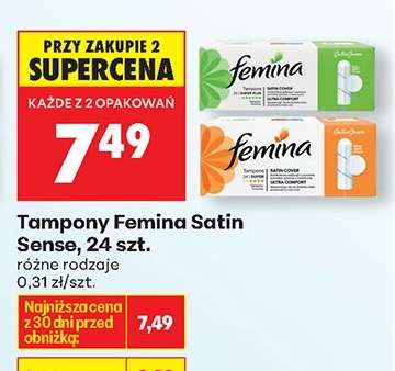 Tampony Femina Satin Sense, 24 szt.