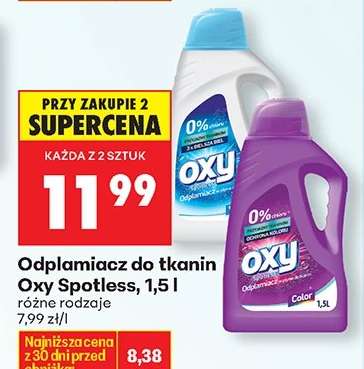 Odplamiacz do tkanin Oxy Spotless, 1,5 l