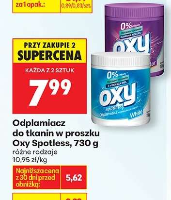 Odplamiacz do tkanin w proszku Oxy Spotless 730 g