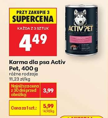 Karma dla psa Activ Pet, 400 g