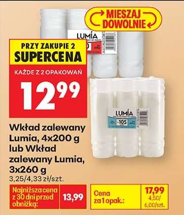 Wkład zalewany Lumia, 4x200 g lub Wkład zalewany Lumia, 3x260 g