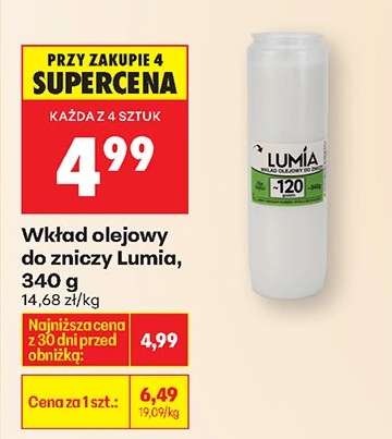 Wkład olejowy do zniczy Lumia , 340 g