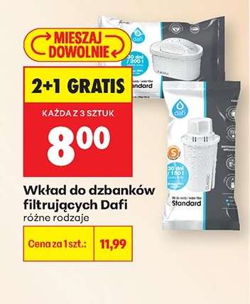Wkład do dzbanków filtrujących Dafi