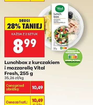 Lunchbox z kurczakiem i mozzarellą Vital Fresh, 255 g