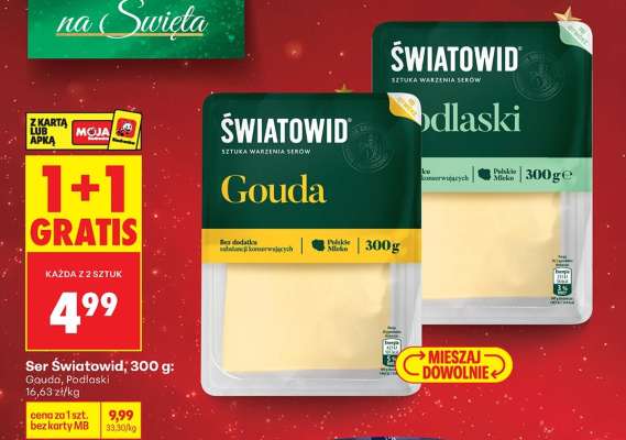 Ser Światowid, 300 g: Gouda, Podlaski