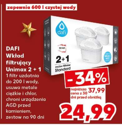 DAFI Wkład filtrujący Unimax 2 + 1