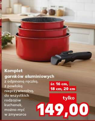 Komplet garnków aluminiowych