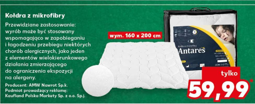 Kołdra z mikrofibry