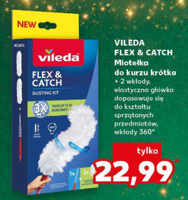 VILEDA FLEX & CATCH Miotełka do kurzu krótka