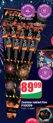 Zestaw rakiet Fire PXR209