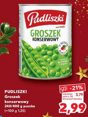 PUDLISZKI Groszek konserwowy