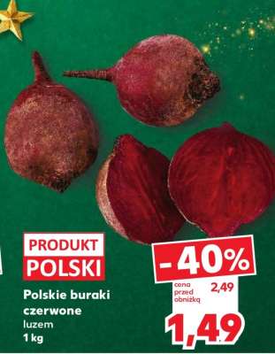 Polskie buraki czerwone luzem 1 kg