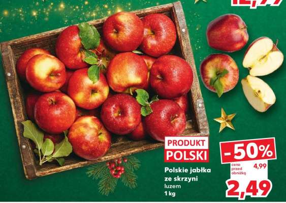 Polskie jabłka ze skrzyni luzem 1 kg