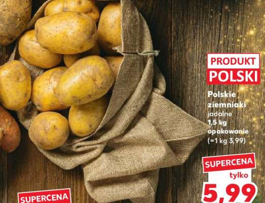 Polskie ziemniaki jadalne 1,5 kg opakowanie