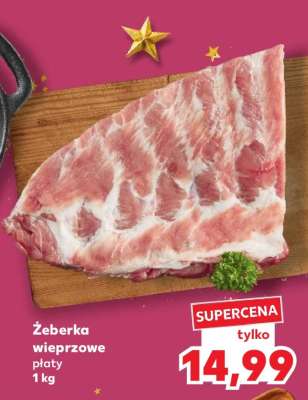Żeberka wieprzowe płaty 1 kg
