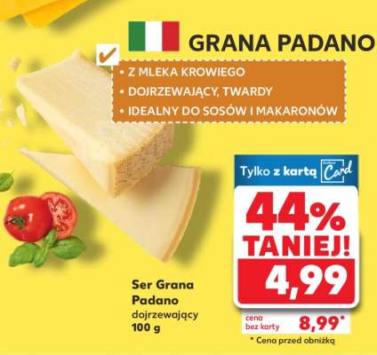 Ser Grana Padano dojrzewający 100 g