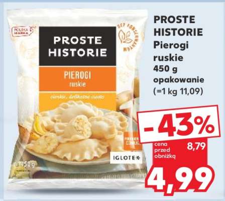 PROSTE HISTORIE Pierogi ruskie 450 g opakowanie