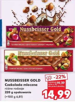 NUSSBEISSER GOLD Czekolada mleczna