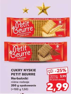 CUKRY NYSKIE PETIT BEURRE