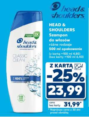 HEAD & SHOULDERS Szampon do włosów różne rodzaje 500 ml opakowanie