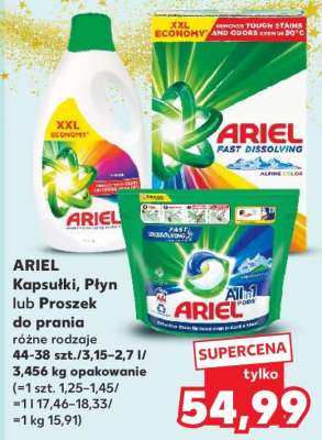 Ariel Kapsułki, płyn lub proszek do prania