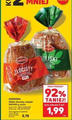 OSKROBA Chleb złocisty, wiejski 500/400 g sztuka