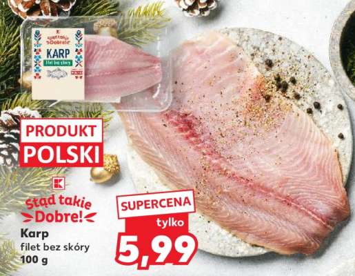 Karp filet bez skóry 100 g