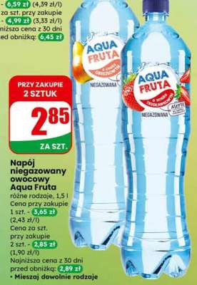 Napój niegazowany owocowy Aqua Fruta