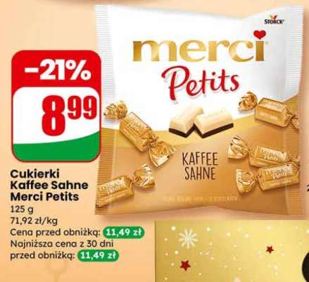 Cukierki Kaffee Sahne Merci Petits