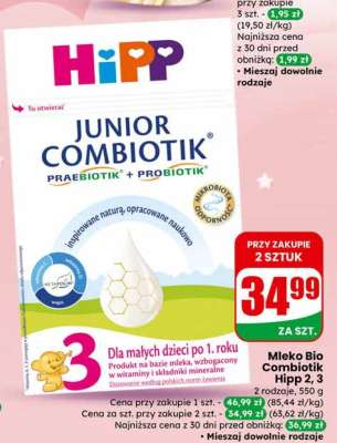 Mleko Bio Combiotik Hipp 2, 3