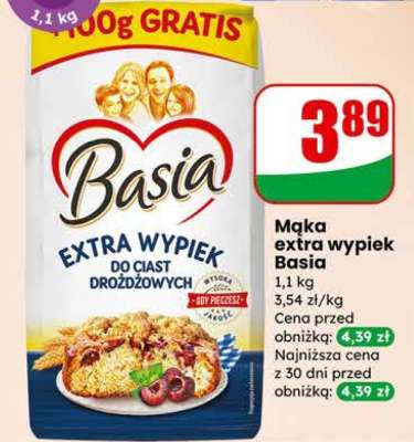 Mąka extra wypiek Basia