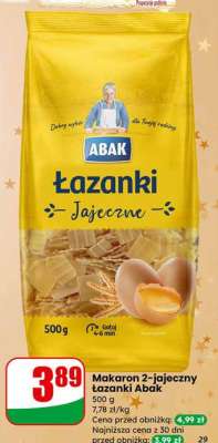 Makaron 2-jajeczny łazanki Abak