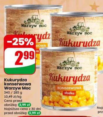 Kukurydza konserwowa Warzyw Moc