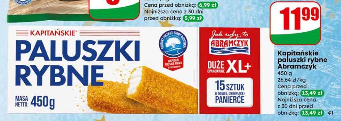 Kapitańskie paluszki rybne Abramczyk