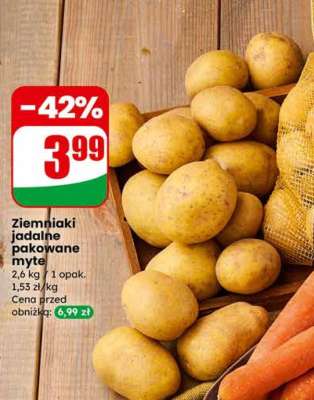 Ziemniaki jadalne pakowane myte