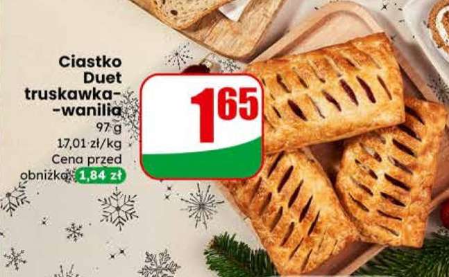 Ciastko Duet truskawka-wanilia