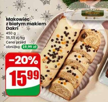 Makowiec z białym makiem Dakri